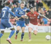  ?? PICTURE: DEAN ATKINS ?? ALEX MOWATT: Barnsley midfield man wants the Championsh­ip relegation issue to be decided on the pitch.