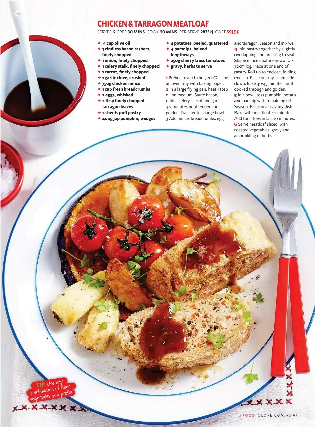 CHICKEN & TARRAGON MEATLOAF PressReader