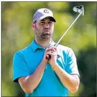  ?? Arkansas Democrat-Gazette/THOMAS METTHE ?? Defending champion Stafford Gray of Lonoke shot a 6-under 66 to win the Maumelle Classic in a playoff Sunday at Maumelle Country Club. Gray rallied from four strokes down to force the playoff with Bryon Shumate.