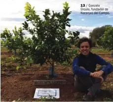  ??  ?? 13 / Gonzalo Úrculo, fundador de Naranjas del Campo.