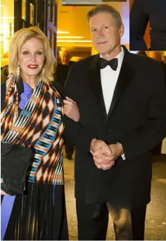  ??  ?? Joanna Lumley and festival artistic director David Agler