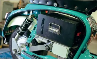  ??  ?? Lambrettas have the l argest battery capacity and therefore range.