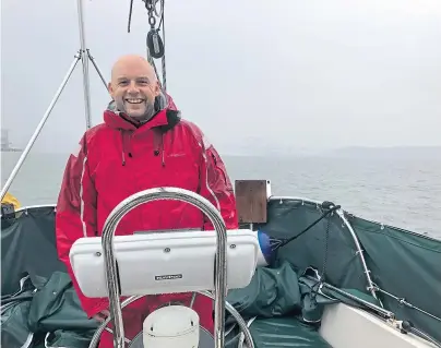  ??  ?? SOLO: Brian will be at the helm of the second circumnavi­gation of Britain for the RNLI, and the first to do it in a yacht