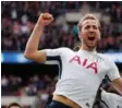  ?? FOTO: REUTERS ?? SOLID: Harry Kane viste klasse da han og Tottenham feide Liverpool av banen med en solid 4-1-seier.