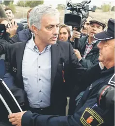  ??  ?? Jose Mourinho arrives at the Court in Pozuelo de Alarcon, near Madrid. — AFP photo