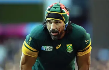  ?? EPA ?? SPRINGBOK WARRIOR: Victor Matfield was a formidable presence on the field in his playing days, but will he have that same impact from the Lions box?