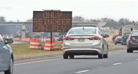  ?? JASON MINTO/THE NEWS JOURNAL ?? Drivers are reminded to watch their speed.