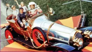  ??  ?? Flying visit: The Chitty car that became as famous as the actors