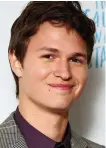  ??  ?? Star sign: Ansel Elgort