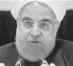  ?? AP ?? Iranian President Hassan Rouhani speaks at the UN Wednesday in New York.