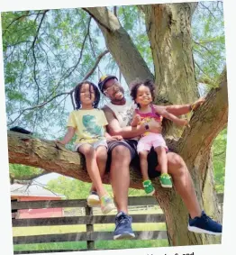  ?? PHOTOS PROVIDED ?? Sheldon K. Johnson Karah, 3. 6, and children, Sheldon Jr., with his