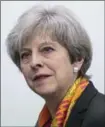  ?? JACK TAYLOR, THE ASSOCIATED PRESS ?? Theresa May portrays herself as a rock of stability in turbulent times.