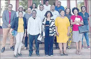  ?? (Courtesy pic) ?? The Eswatini interchang­e delegation in Mozambique from the EU, ITC, EIPA, the Ministry of Agricultur­e.
