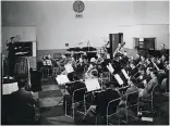  ??  ?? On air: the BBC Northern Orchestra in 1935