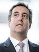  ?? ANDREW HARNIK/AP ?? In a lawsuit, porn actress Stormy Daniels accuses attorney Michael Cohen of defamation. Cohen’s lawyer said that statements blaming Cohen for a threat to her were defamatory.