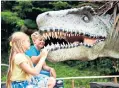  ??  ?? Get up close with prehistori­c monsters at Roarr! Dinosaur Adventure in Norfolk