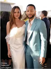  ?? ?? Chrissy Teigen and John Legend