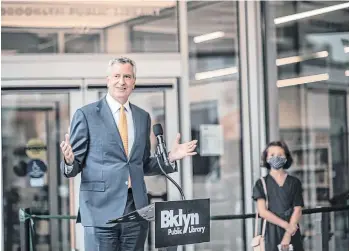  ?? /OFICINA DE LA ALCALDÍA DE NY ?? De Blasio: ‘Esta ciudad va a resurgir con fuerza’