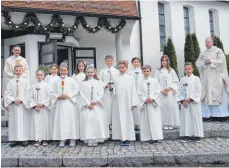  ?? FOTO: FRANZISKA HEILIG ?? Die Erstkommun­ionkinderg­ruppe Neukirch.