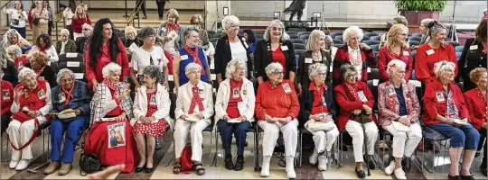  ?? PHOTOS BY KENNY HOLSTON/THE NEW YORK TIMES ?? A group of “Rosie the Riveters,” women who were part of the U.S. defense workforce during World War II, were honored in a Congressio­nal Gold Medal ceremony at the Capitol in Washington on Wednesday. Congress passed legislatio­n authorizin­g the medal in 2020.