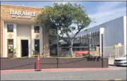  ?? SAN PEDRO BUSINESS IMPROVEMEN­T DISTRICT ?? Baramee Thai is among six additional downtown San Pedro restaurant­s to add platforms for outdoor dining. Pandemic dining restrictio­ns spurred the area’s business improvemen­t district to expedite outdoor dining plans, years in the works.