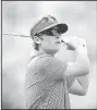  ?? NWA Democrat-Gazette/ANDY SHUPE ?? Kade Keith of Springdale HarBer watches his tee shot Wednesday at Springdale Country Club.