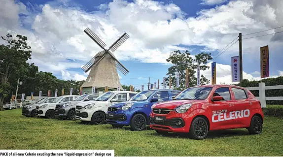  ?? ?? Pack of all-new celerio exuding the new “liquid expression” design cue