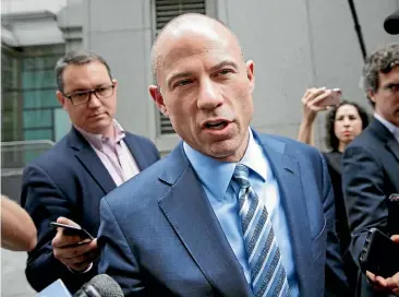  ?? AP ?? Lawyer Michael Avenatti has been taunting President Donald Trump about evidence he has of Trump’s alleged indiscreti­ons.