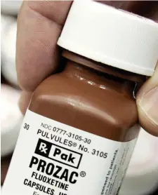  ?? AP file ?? HARD PILL TO SWALLOW: Antidepres­sants, such as Prozac, are one of the six protected classes of drugs affected by a last-minute Trump administra­tion ruling on Medicare Part D plans.