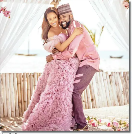  ??  ?? Adesua and Banky W