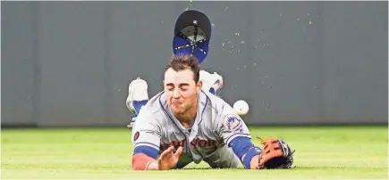  ??  ?? It has been a tough go recently for New York and center fielder Michael Conforto.