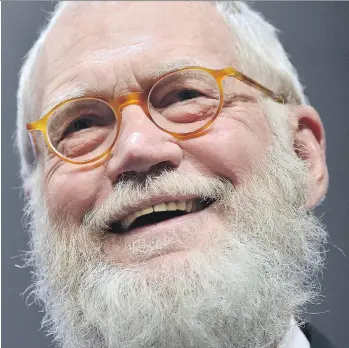  ?? MIKE COPPOLA/ GETTY IMAGES ?? David Letterman’s beard has grown to a wizard-like degree now that he’s retired.