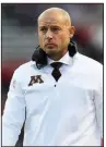  ?? AP/SARAH STIER ?? Minnesota Coach P.J. Fleck said he believes his eighth-ranked Gophers won’t go into today’s game against No. 20 Iowa with a hangover from last week’s victory over Penn State.