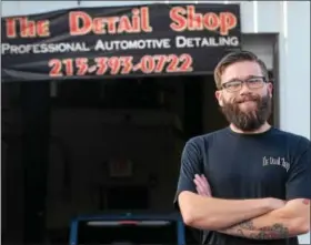  ?? GEOFF PATTON — THE REPORTER ?? Bob Chambers is owner of The Detail Shop, winner of October’s Business of the Month award from the Lansdale Borough Economic Developmen­t Committee.