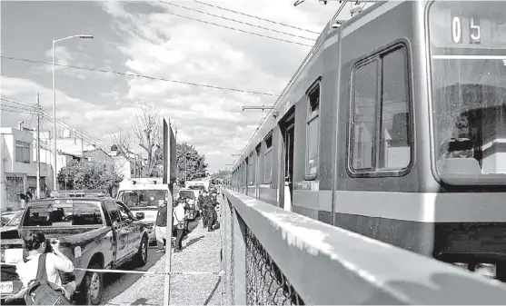  ?? ESPECIAL ?? El servicio del Tren Ligero fue suspendido durante 90 minutos.