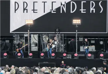  ?? PHOTO: STEPHEN JAQUIERY ?? Don’t Get Me Wrong . . . Chrissy Hynde and The Pretenders rock Forsyth Barr Stadium last night.