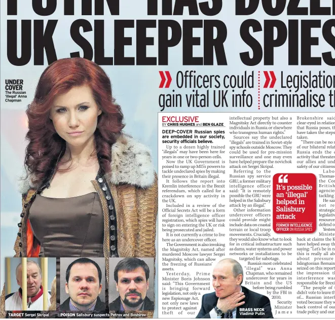  ??  ?? The Russian ‘illegal’ Anna Chapman