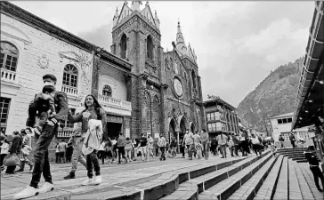  ?? Modesto moreta / el comercio ?? •
Baños es uno de los cantones más visitados por los turistas a escala nacional.