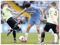  ?? Www.mphotograp­hic.co.uk ?? ●●Lewis Montrose on the ball for County against Curzon Ashton