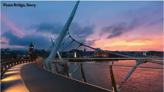  ??  ?? Peace Bridge, Derry