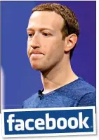  ??  ?? braced: Mark Zuckerberg