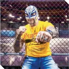  ?? ?? Rey Mysterio visitó el nuevo Performanc­e Institute de la UFC en la Ciudad de México.