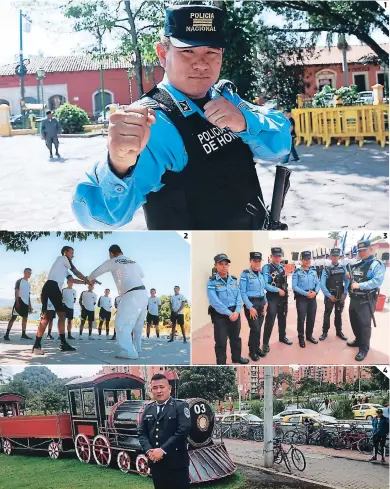  ?? FOTOS: EL HERALDO En la actualidad está asignado a la jefatura de policía de Comayagua. Agente policial es un samurái PARA VER LA GALERÍA COMPLETA www.elheraldo.hn ?? Yoshinori es hijo de padre japonés y madre hondureña. Nació en un hogar humilde.
Es el único que a sus 32 años tiene el grado de cinta negra décimo dan en el país.
Su historia de crecimient­o y desarrollo personal ha cautivado a sus compañeros. 1 2 3 4