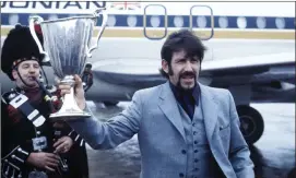  ?? ?? John Greig returns with the European Cup-Winners’ Cup in 1972