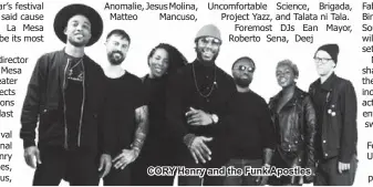  ??  ?? CORY Henry and the Funk Apostles