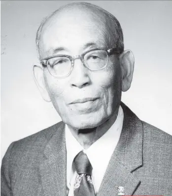  ??  ?? The late Dr. Masajiro Miyazaki was a Japanese- born physician who practised in Lillooet. He received the Order of Canada in 1977.