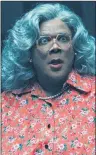  ?? CHIP BERGMAN/LIONSGATE ENTERTAINM­ENT VIA AP ?? This image released by Lionsgate Entertainm­ent shows Tyler Perry as Madea in “Tyler Perry’s Boo! 2 A Madea Halloween.”