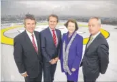  ??  ?? The new helipad launch at King’s College Hospital and, right, Dr Malcolm Tunnicliff­e