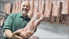  ?? PICTURES: BRIAN EYRE ?? QUALITY COUNTS: Stephen and Karen Thompson, who run Povey Farm and onsite butchery, Moss Valley Fine Meats, in Sheffield.