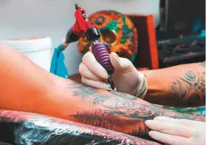  ??  ?? Think twice before getting a tattoo done, as the service is illegal in the UAE.